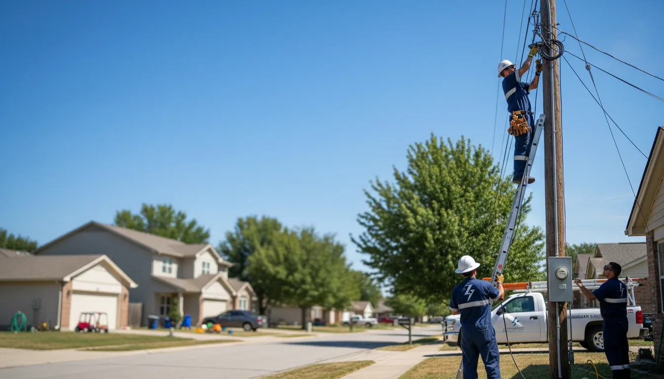 Residential electrician providing installation services in Ness City, KS